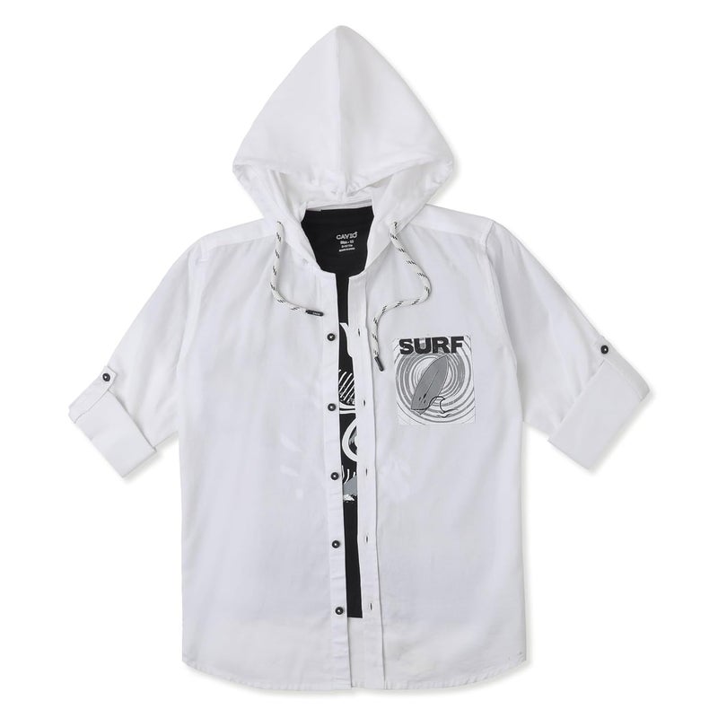 CAVIO Boys Cotton Hooded Full Sleeves Shirt and T-Shirt - Image 4